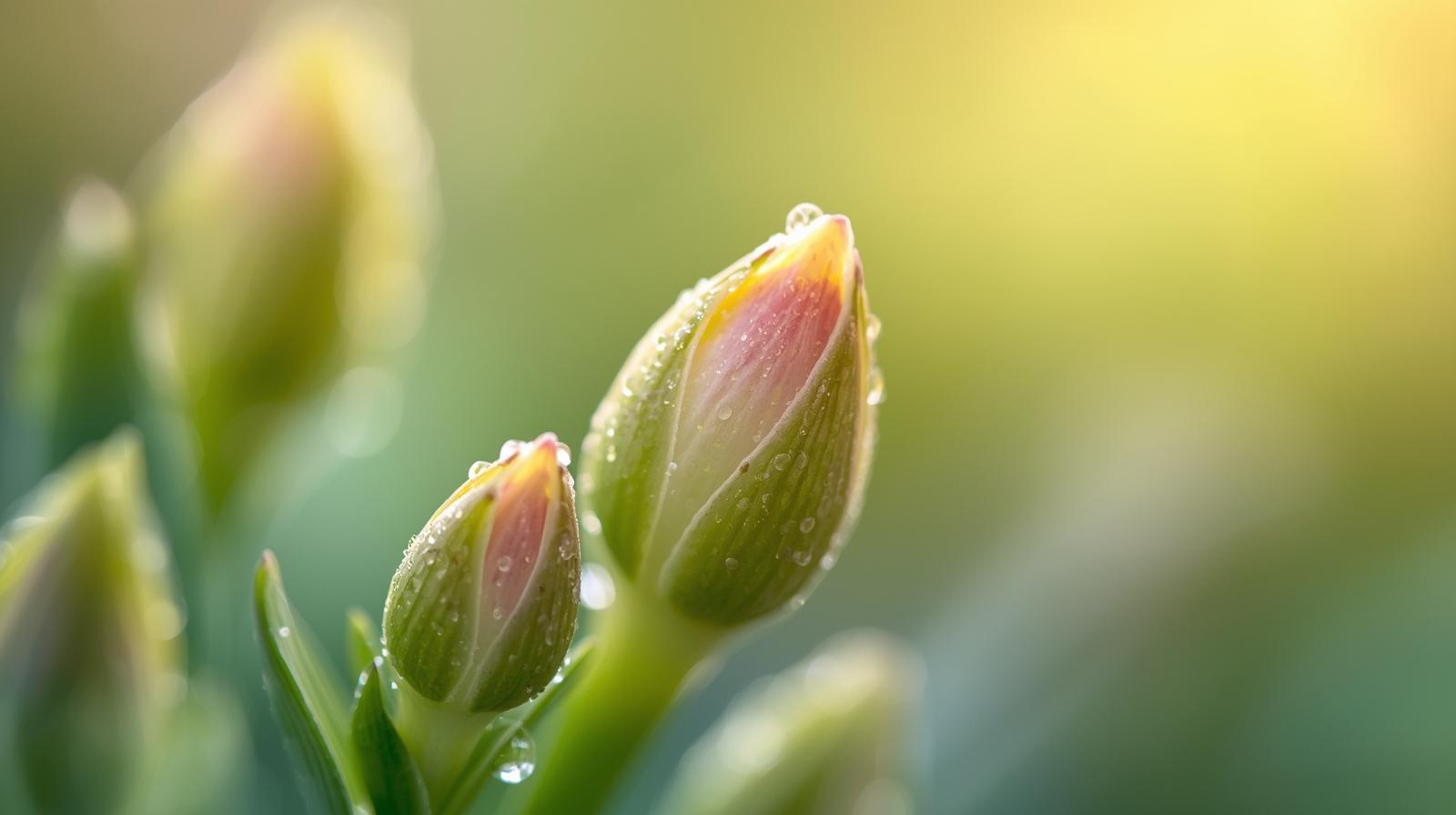 Nahaufnahme Knospen Nahaufnahme Knospen