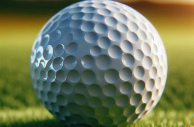 Nahaufnahme von einem Golfball