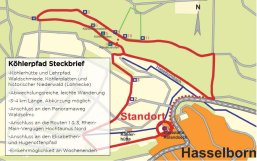 Wanderkarte Köhlerpfad