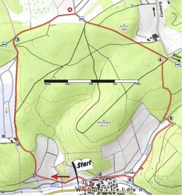 Wanderkarte Weiperfelden 1